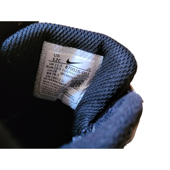 Nike Kids Court Borough High Top Sneaker| 12C - Picture 3 of 6